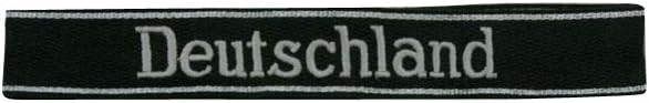 WW2 German Elite Elite-VT Pz.Gren.Rgt.3 Deutschland in Latin Script EM/NCO Cuff Title