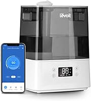 Levoit Ultraschall Luftbefeuchter 6L Wlan Top-Füllung 26dB Humidifier mit APP & Alexa Steuerung, Auto & Schlafmodus,...