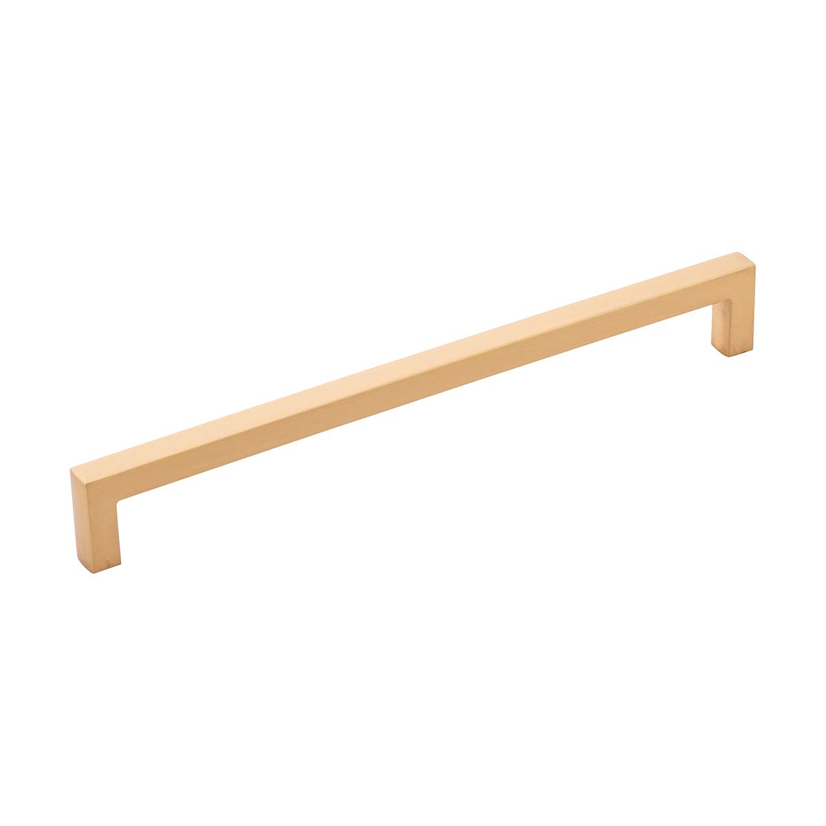Hickory Hardware Solid Core Kitchen Cabinet Pulls, Luxury Cabinet Handles, Hardware for Doors & Dresser Drawers, 8-13/16 Inch (224mm) Hole Center, Brushed Golden Brass, Skylight Collection(Pack of 1)