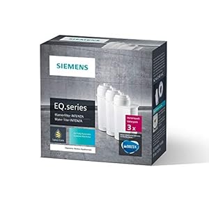 Siemens TZ70003 Waterfilter voor Volautomatische Espressomachine, 3 Stuks, Wit