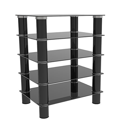 Ryan Rove Hamlin Glass Component Stand in Black