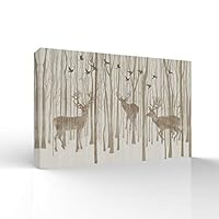 signwin-Canvas Wall Art-Quiet Romantic Forest-Canvas Prints Home Artwork Decoration for Living Room,Bedroom - 12x18 inches