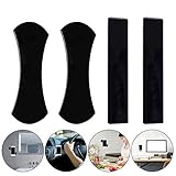 Audew Sticky Gel Pad, Sticky Phone Holder for Car, Mobile Phone Dash-Mounted Holder, Cell Phone Stand Sticker, Nano Rubber Pads Car Mount Anti-Slip Stick to Anywhere (4pack)