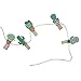 Mini Cactus Wooden Clothespins Floral Decorative Wood Peg Pin Craft Clips for Pictures Memo Card Photo with Jute Twine, 80 Counts by Shxstore