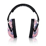 HearTek Kids Earmuffs Hearing Protection with Travel Bag- Junior Ear Defenders For Children, Padded Baby Ear Protection, Infants, Small Adults, Women - Adjustable Protector Noise Reduction Ear Muffs