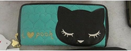 Osumashi Pooh Chan Heart Quilt Long Wallet Green P138033