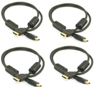 4 x 3ft Advanced 1.3a HDMI Cable, Supports well over 1080p exclusively designed for Close Hassle free Cable Connections to your Favorite Components including PS3, Denon, Harmon Kardon, Onkyo, or Sony Receivers, XBOX 360, LCD, and Plasma TV Monitors, Media Server/Computer, Blue-Ray or DVD Player