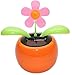We pay your sales tax Set of 2 Dancing Flowers ~Two Colorful Daisy in Assorted Colors Pots Solar Toy Car Dashboard Home Decor Birthday Congratulatory Easter Gift The Daisies are in Random Colors