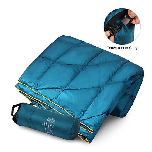REDCAMP Down Camping Blanket, Packable Down Blanket Water Resistant