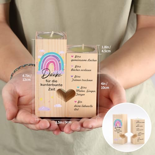 KAAYEE Farewell Gift Teacher Candle Holder, Candle Thank You Teacher Gift, Great Teacher Gift for Leaving Thank You Nursery Teacher