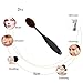 Kaptron Makeup Brush Set, Contour, Eyeshadow & Blush Brush, Oval Toothbrush Curve Brush with Brush Cleaner Washing Brush Glove Scrubber Board and Flawless Cosmetic Puff - Set of 10 pieces