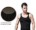 FitnessSun - Mens Tights Undershirt - Compression Base layer - Body Shaper Sports Muscle Tank Top - Abs Abdomen Slim Black LRG