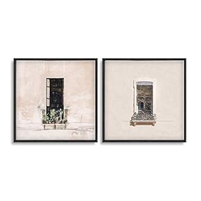 Framed Canvas Wall Art for Living Room, Bedroom Window Theme Canvas Prints for Home Decoration Ready to Hang - 16"x16"x2 Panels