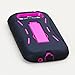 Armor Kickstand Hybrid Case Hard Gel Cover with Stand for Samsung Galaxy S3 I9300, I747 - Black and Pink