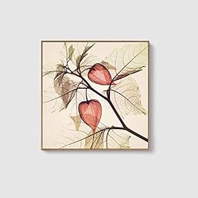 Framed Canvas Home Artwork Decoration Beautiful Flower Canvas Wall Art for Living Room, Bedroom - 16x16 inches