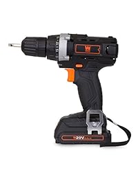 Wen 49120 Taladro perforadora inalámbrica de litio-ion 20 V max con batería, brocas y bolsa de transporte