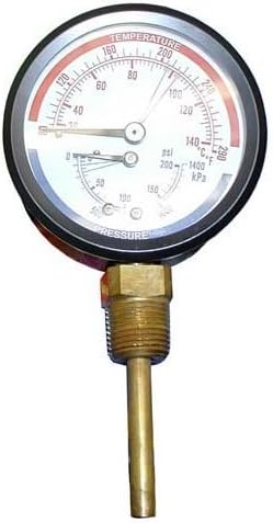 Press/temp Gauge for Hatco Part# 03.01.003.00 (OEM Replacement)
