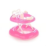 Supershopping 1x Plastic Pink Baby Walker for Mini Doll Dollhouse Accessories 5cm x 7cm x 6cm (Baby Walker)