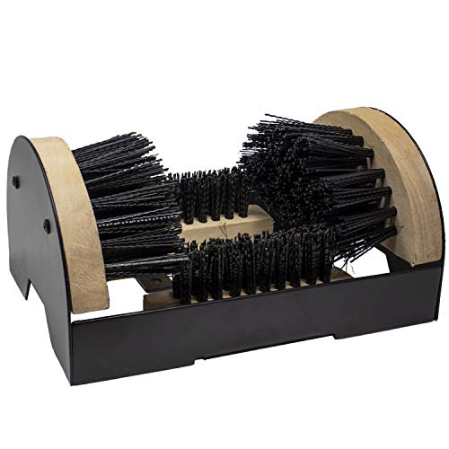 Toolman Heavy duty boot scrubber shoe cleaner scraper Mountable Boot Scrubber Buffer for Boots Shoes Sneakers Indoor Outdoor Boot brush QTH040 - Thumbnail 4