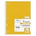 Mead Spiral Notebook, 12 Pack, 1 Subject, Wide Ruled Paper, 7-1/2