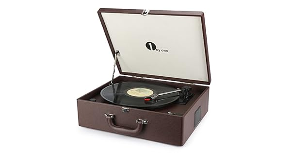 1byone suitcase style turntable