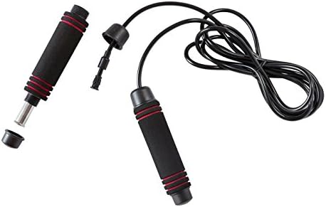 10 ft Adjustable Weighted Jump Rope Super Fast With Adjustable Weighted Memory Foam Handles &amp; Weighted cable,Perfect for Crossfit,Fitness Workout,Jumping,Skipping,MMA and Boxing