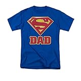 Trevco Superman Super Dad Shield Logo Men's T-Shirt