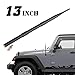 Savadicar 13-inch Stubby Reflex Antenna Replacement Compatible with 2007-2023 Jeep Wrangler Jk JKU JL JLU & Gladiator JT Truck, Metal + ABS, Black