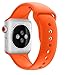 BOTOMALL Compatible with Apple Watch Band 38mm 40mm 42mm 44mm Classic Silicone Sport Replacement Strap Bracelet for iWatch All Models Series 4 Series 3 Series 2 Series 1 (Orange,42/44mm M/L)