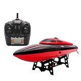 Remote Control Boat,Babrit Tempo 1 2.4GHz High Speed Remote Radio Control Electric Boat RC Boat- Only Works In Water (Upgrade Version-Bigger Size)