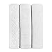 aden + anais Swaddle Blanket, Metallic Muslin Blankets for Girls & Boys, Baby Receiving Swaddles, Ideal Newborn & Infant Swaddling Set, Perfect Shower Gifts, 3 Pack, Silver Deco