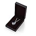 Caperci Valentines Day Gifts for Her Swarovski Elements Crystal Heart Pendant Necklace with I Love You to The Moon and Back