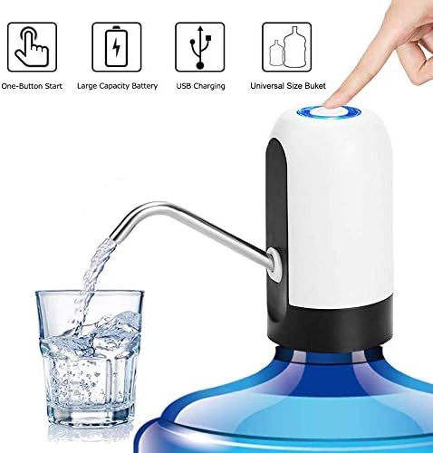 LNDDB Water Bottle Pump, Automatic Water Dispenser, USB Charging Drinking Portable Electric Switch for Universal 3-5 Gallon Bottle For Outdoor Home Office
