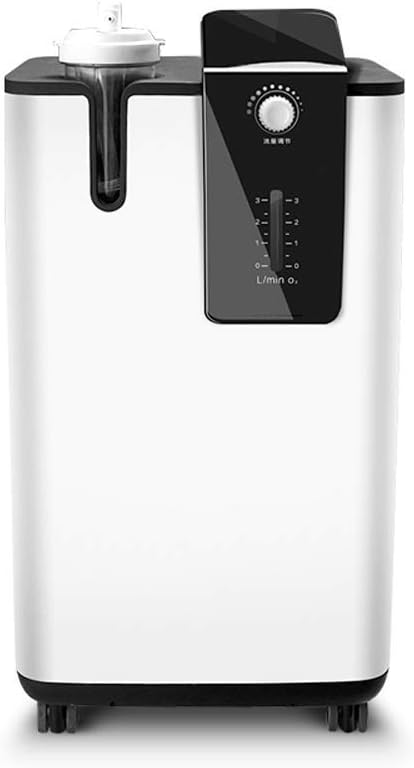 MYPNB Oxygen machine Oxygen Concentrator, 3L Continuous Oxygen Generator, 90% Oxygen Generator with Atomization Oxygen Concentrator (Color : White)