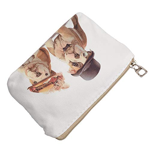Women and Girls Cute Fashion Coin Purse Wallet Bag Change Pouch Key Holder (Cute Dog)