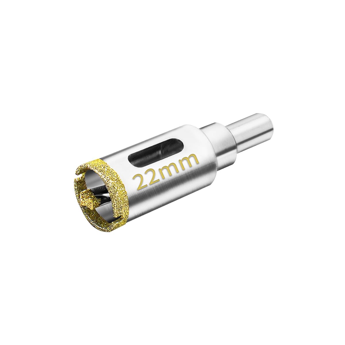 Meccion Diamond Hole Saw with Pilot Center Drill Bit 22mm Diamond Core Hole Cutter for Tile, Porcelain, Glass, Marble, Ceramic