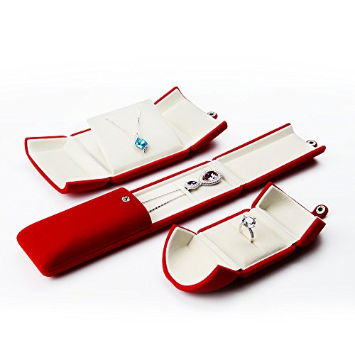 Oirlv Red Jewelry Gift Box Necklace/Long Chain Storage Boxes Pricepulse