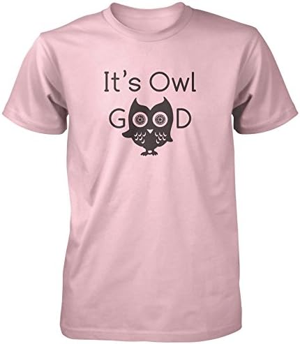 Vine Fresh Tees - It's Owl Good T-shirt - Adult X-Large, Light Pink