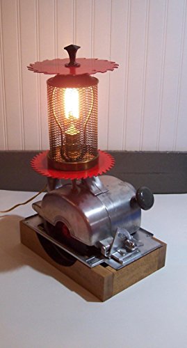 Vintage Craftsman Circular Saw Electric Table Lamp. Repurposed one-of-a-kind 'Man Cave' Table or Desk Lamp. Free Shipping In USA. No International Shipping.