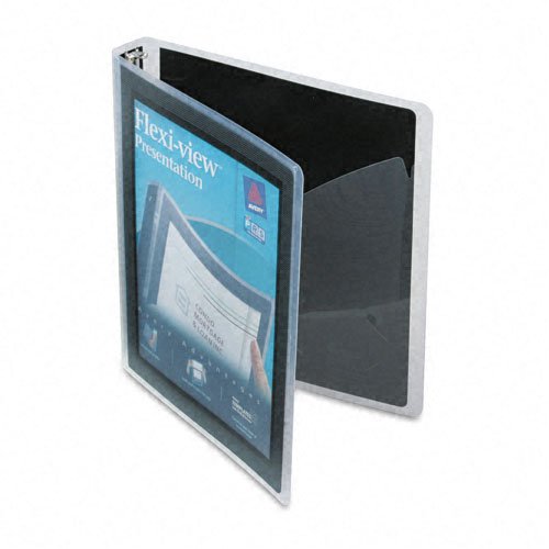 Avery FlexiView 1 Inch Binder, Black, 1 Binder (17686)