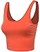 FPT Womens Basic Crop Tank Top ORANGE LARGE