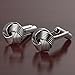 UHIBROS Mens Cuff Links Polished Finish Stainless Steel Luxury French Tuxedo Shirt Cufflinks for Men