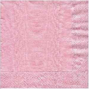 Moire Petal Pink Beverage Napkins