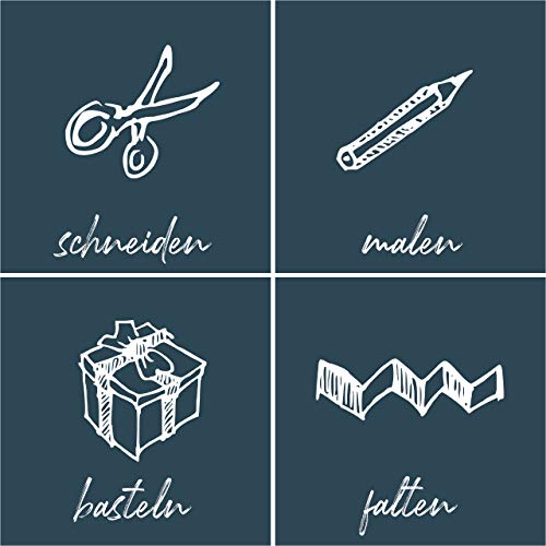 MarpaJansen Fotokarton 10 Grauton Farben, DIN A4, 30 Bogen, 300 g/qm, Blauer Engel zertifiziert – Bild 4