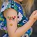 Baby Shark Temporary Tattoos 172 Pcs Party Supplies Body Stickers Costume Accessories for Kids Birthday Party Favors Decorations Ocean Sea Shark Themed Baby Shower Boy Girls Kids Party Bag Filler (6 Sheets)