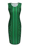 Zeagoo Women Vintage Sleeveless Sexy Bodycon Pencil Dress Fitted Party Cocktail