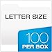 Pendaflex Two-Tone Color File Folders, Letter Size, White, 1/3 Cut, 100 per box (152 1/3 WHI)