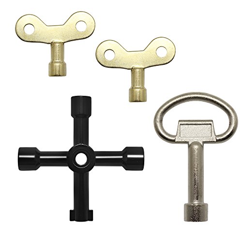 image for Hysagtek 4 Pcs Workshop Assortment Utility Keys Kit Plumbers Tool Key 