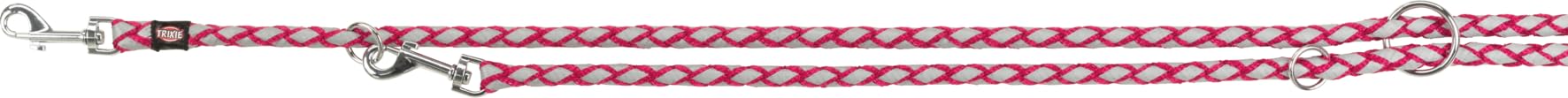 TRIXIE dog lead Cavo V-leash L–XL, 78.74 inches, ø 0.71 inches in fuchsia - adjustable leash with reflective elements - for large to very large dogs - 135911 — image 1