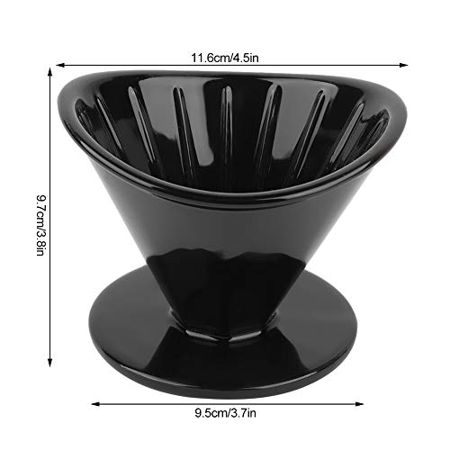 Versare sopra caffè gocciolatore, tazza filtro caffè in ceramica gocciolatore caffè singolo foro strumento filtrante… - immagine 3